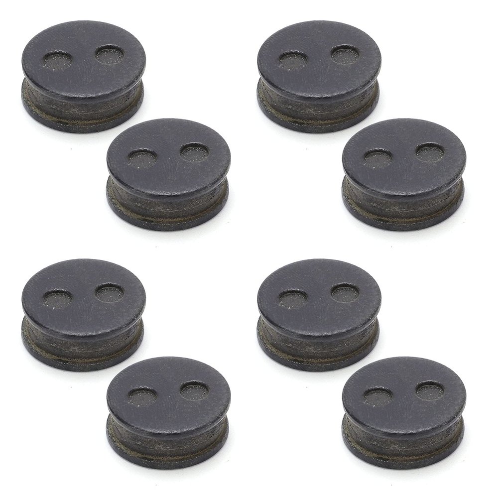 Joyzan Bike Disc Brake Pads, Bicycle Oil Resin Semi Metal Smooth Braking Low Noise Cycling Replacement Kit Mute Camping Outdoor Mountain MTB Electric Scooter 020 Metallic Accessory BB5 M446 4 Pairs