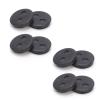Joyzan Bike Disc Brake Pads, Bicycle Oil Resin Semi Metal Smooth Braking Low Noise Cycling Replacement Kit Mute Camping Outdoor Mountain MTB Electric Scooter 020 Metallic Accessory BB5 M446 4 Pairs view 2