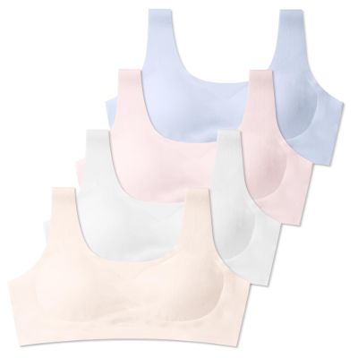 SALIA GIRL Training Bras for Girls 10-16 Sports Seamless Bra with Removable Padding Bras, Large