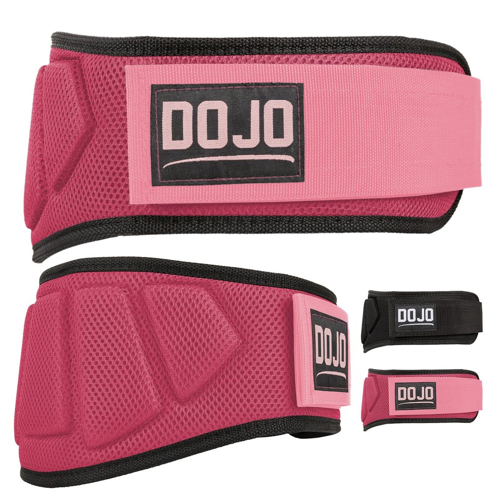 Dojo Pro-Locking Weightlifting Belt  Adjustable Neoprene Belt for Gym, Bodybuilding, Cross Training, Powerlifting  Premium Men & Women Back & Lumbar Support for Strength Training, Deadlift, Squat