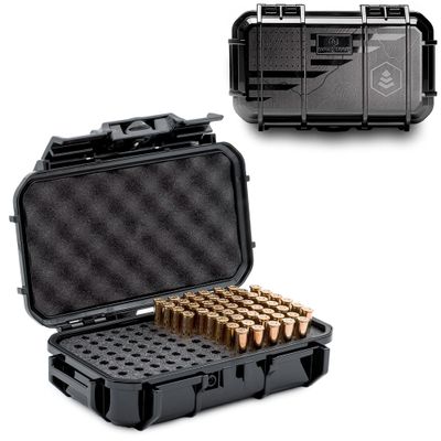 Evergreen Pistol Ammo Case Compatible with 5.7/9mm/.40/.380-100 Rounds Lockable USA Made