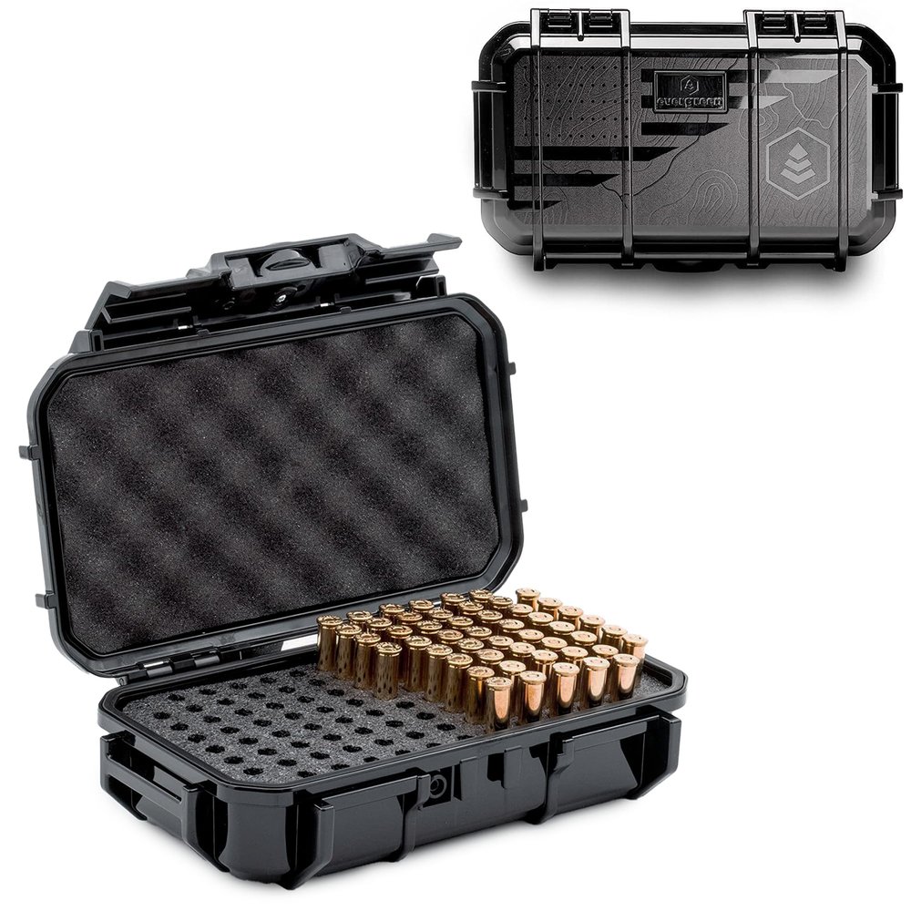 Evergreen Pistol Ammo Case Compatible with 5.7/9mm/.40/.380-100 Rounds Lockable USA Made