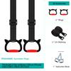 FREHOMEE New Professional Gymnastic Rings,Both for Adults and Kids,Support 550 LBS,Home Fitness Equipment,Indoor and Outdoor Pull-up Bar for Stretching and Height Increase,with Adjustable Straps view 4