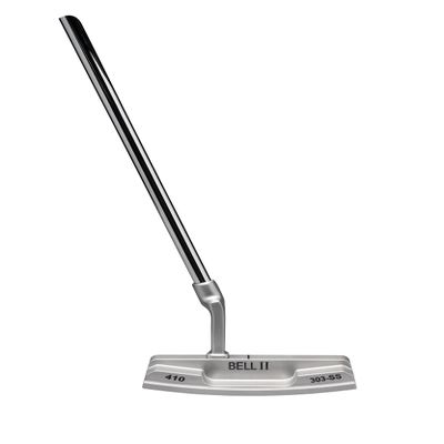 Bell Matte Plumbers Neck 410 Full-Offset Golf Putter RH Face-Balance Winn Midsize Grip (36 Inches)