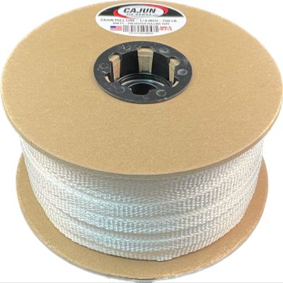 1/4" Cajun Pull Line - 700 lb. - Made in USA (175, White)