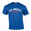Trenz Shirt Company Mens California Los Angeles Baseball Team Color Royal Blue and Red Laces Short Sleeve T-Shirt - Royal - 4X-Large view 1