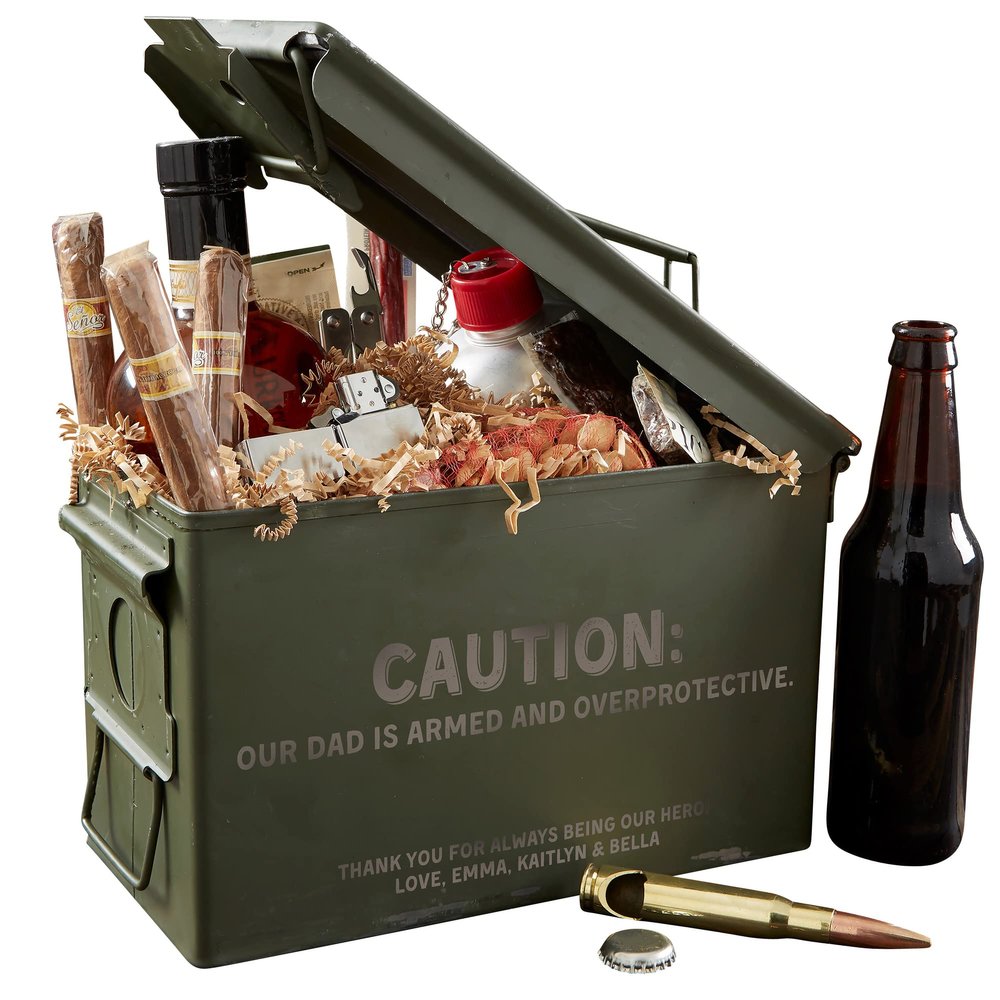 Personalization Universe Dad Personalized 50 Cal Ammo Box