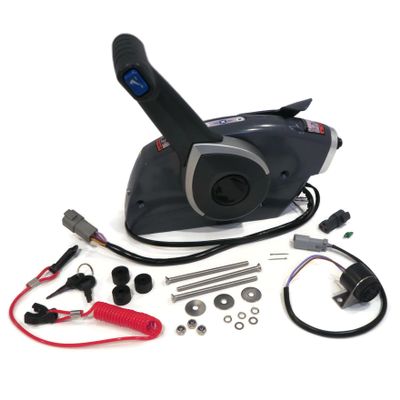 The ROP Shop Side Mount Remote Control for 1977 Johnson Outboard 70 70EL77S Boat Motor Marine