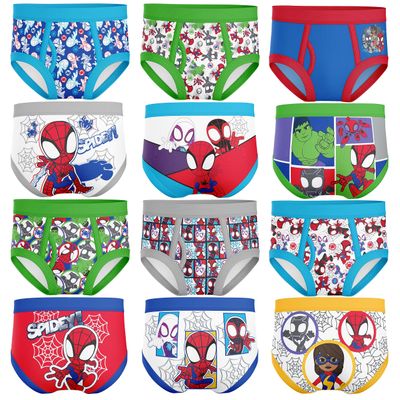 Toddler Exclusive 12-PK UNBOXING Spiderman & Superhero Friends Briefs Perfect for Gifting & Potty Training
