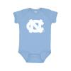 Little King NCAA Bodysuit 2 Pack Short Sleeve-100% Cotton-North Carolina-Carolina Blue & Navy-18 Months view 3