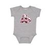 Little King NCAA Bodysuit 2 Pack Short Sleeve-100% Cotton-Mississippi State-Maroon & Grey-12 Months view 3