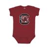 Little King NCAA Bodysuit 2 Pack Short Sleeve-100% Cotton-South Carolina-Garnet & Black-12 Months view 3