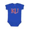 Little King NCAA Bodysuit 2 Pack Short Sleeve-100% Cotton-Kansas-Blue & Red-18 Months view 2