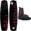 Test System & Hyperlite New Women's Mystique Wakeboard Complete Package Fits Boot Sizes 6-10 (135 cm) (Hyperlite Mystique 135 cm) view 1