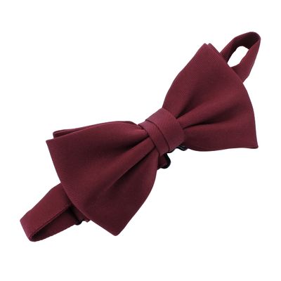 My Lello Baby Gabardine Adjustable Pre-Tied Bow Tie - Burgundy