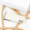 Ring Bearer Money Clip Gift Wedding Party Ring Bearer Money For Him Thank You Gift Money Clip INITIALS-MONEY view 3