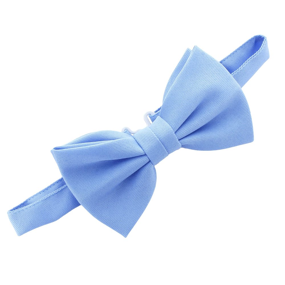 My Lello Child Gabardine Adjustable Pre-Tied Bow Tie - Dusty Blue