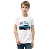 1965 'Vette Coupe C2 Vette Classic Collector Car Custom Youth Short Sleeve T-Shirt White view 1