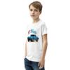 1965 'Vette Coupe C2 Vette Classic Collector Car Custom Youth Short Sleeve T-Shirt White view 3