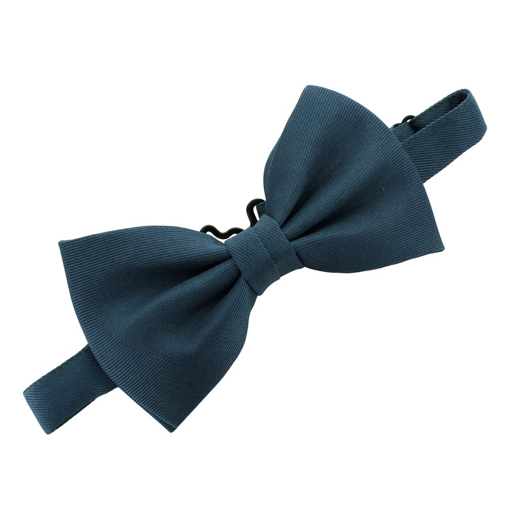 My Lello Child Gabardine Adjustable Pre-Tied Bow Tie - Teal