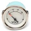 VeeThree Boat Voltmeter Gauge 67525F | White Sterling Series 2 Inch view 1