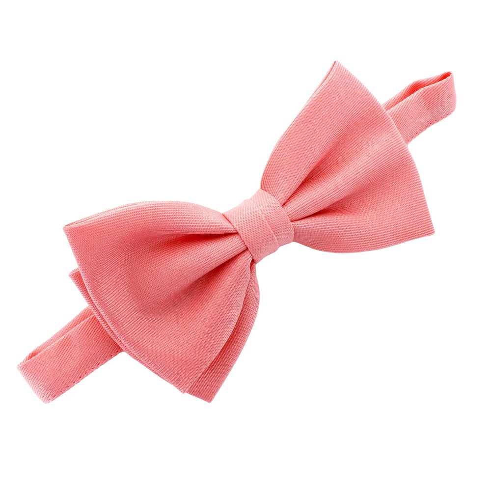 My Lello Child Gabardine Adjustable Pre-Tied Bow Tie - Light Coral