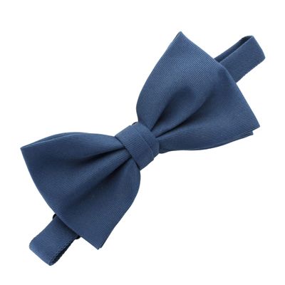 My Lello Adult Gabardine Adjustable Pre-Tied Bow Tie - Indigo Blue