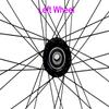 FOMAS Adults tricycle Wheels, trike Wheels, three Wheels, double wall alloy rim, 36x13G black spoke with tire and tube for axle size 15mm(9/16") (24" Left Wheel) view 2
