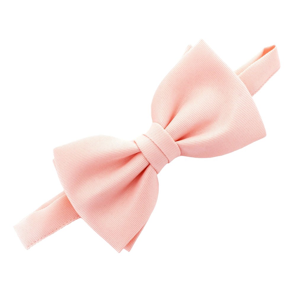My Lello Adult Gabardine Adjustable Pre-Tied Bow Tie - Blush Pink