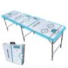8-Foot Professional Beer Pong Table w/LED Lights - San Jose Hockey Rink