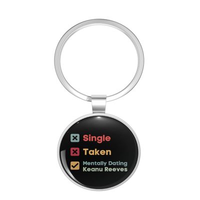 1080 Graphics Keanu Reeves Relationship Key Chain Stainless Steel Keychain with Ring