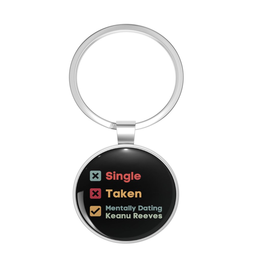 1080 Graphics Keanu Reeves Relationship Key Chain Stainless Steel Keychain with Ring