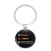 1080 Graphics Keanu Reeves Relationship Key Chain Stainless Steel Keychain with Ring view 1