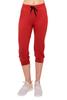 ALWAYS Womens Capri Jogger Sweatpants with Pockets  Super Soft Stretch Lounge Pants, Casual Joggers for Women, Yoga Workout & Daily Wear, Red US 3XL view 3