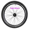 FOMAS Adults tricycle wheels, trike wheels, three wheels, double wall alloy rim, 36x13G black spoke with tire and tube for axle size 15mm(9/16") (20" Right Wheel) DON'T FIT A SCHWINN TRIKE view 1