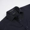 Alex Vando Mens Dress Shirts Wrinkle Free Regular Fit Stretch Button Down Shirt,All Black,S view 3