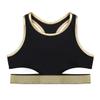 ACSUSS Big Girls Athletic Dance Sports Crop Tops Vest Gymnastics Ballet Cross Back Mock Neck Tank Tops Dancewear Racer Back Black 14 Years view 3