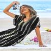 Ekouaer Womens Summer Dress Print Cover Up V Neck Bathing Suit Coverup view 2