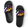 Blue Thin Line Maryland Flag Home Slippers Non-Slip Open Toe PVC Shower Slippers Fashion Sandals for Men Women 43 (265mm) view 1