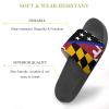 Blue Thin Line Maryland Flag Home Slippers Non-Slip Open Toe PVC Shower Slippers Fashion Sandals for Men Women 43 (265mm) view 3