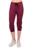ALWAYS Womens Capri Jogger Sweatpants with Pockets  Super Soft Stretch Lounge Pants, Casual Joggers for Women, Yoga Workout & Daily Wear, Burgundy 3XL view 3