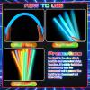 Lewtemi 10 Pcs Large Glow Sticks Big Giant Jumbo Halloween Christmas Emergency Light Stick for Camping Accessories, Survival Kit(Multicolor,14 Inch) view 4