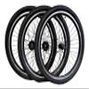 Fomas Adults Trike Wheels, Double Wall Alloy Rim, 36x13G Black Spoke with Tire and Tube for 15mm Axle (20" Complete Set of 3 Wheels) view 1