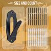 Lounsweer 15 Pack European Skull Mount Hanger Skull Wall Mount Bracket Hangers with Installing Kits for Deer Mule Elk Antelope Coyote(Black) view 2
