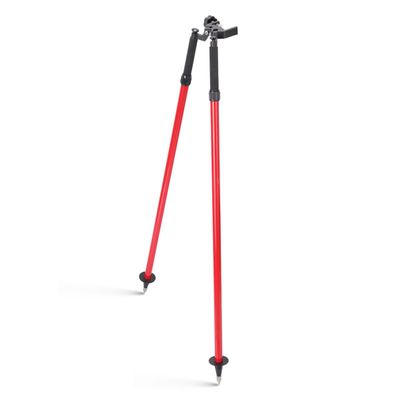 Surveying Thumb Release Bipod for Staff, Aluminum Tripod Bipod for Leveling Rod of Total Station GPS GNSS (CLS23)for 40~60mm Aluuminum Leveling Rod (52mm)