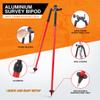 Surveying Thumb Release Bipod for Staff, Aluminum Tripod Bipod for Leveling Rod of Total Station GPS GNSS (CLS23)for 40~60mm Aluuminum Leveling Rod (52mm) view 2