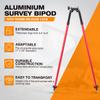 Surveying Thumb Release Bipod for Staff, Aluminum Tripod Bipod for Leveling Rod of Total Station GPS GNSS (CLS23)for 40~60mm Aluuminum Leveling Rod (52mm) view 3