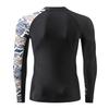 HUGE SPORTS Men's Rash Guard Shirts Swim Shirt UPF 50+ Sun Protection Rash Guard Split 3XL view 4