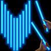 Lewtemi 10 Pcs Large Glow Sticks Big Giant Jumbo Halloween Christmas Emergency Light Stick for Camping Accessories, Survival Kit(Blue,14 Inch)