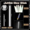 Lewtemi 10 Pcs Large Glow Sticks Big Giant Jumbo Halloween Christmas Emergency Light Stick for Camping Accessories, Survival Kit(White,14 Inch) view 2
